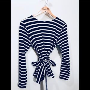 J Crew split back top